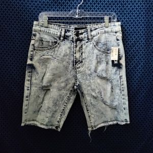 Aeropostale - Mens super skinny, cutoff, stretch, bleach-washed shorts. Size- 30